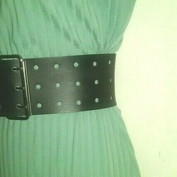 Vintage extra wide rare 3 prong fashion sexy belt main image 10